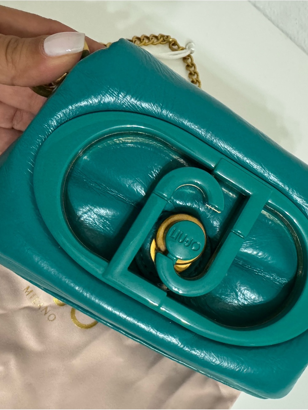 Liu Jo La Puffy Teal Mini Bag